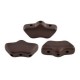 Les perles par Puca® Delos beads Dark bronze mat 23980/84415